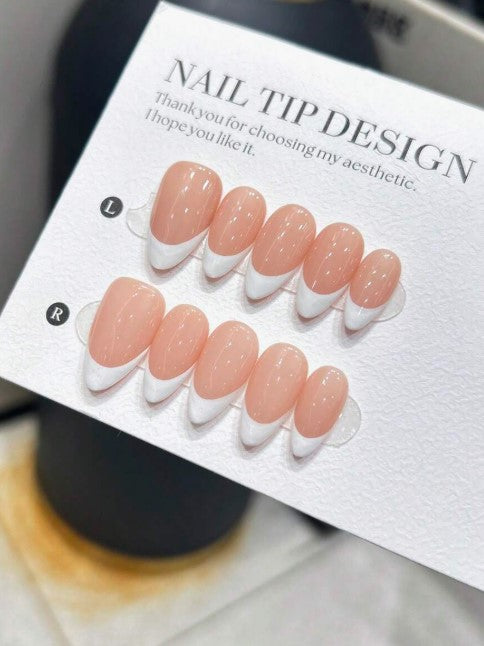 The Almond French Tip Set