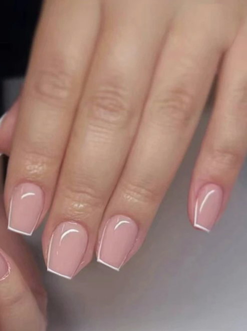 Thin Rimmed Coffin Press On Nails