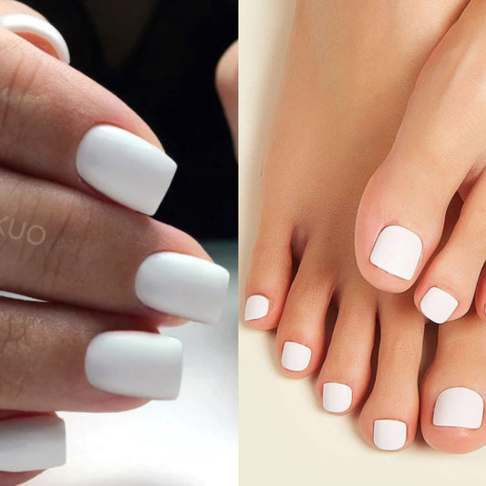 Set completo de manicura y pedicura Plain Jane White