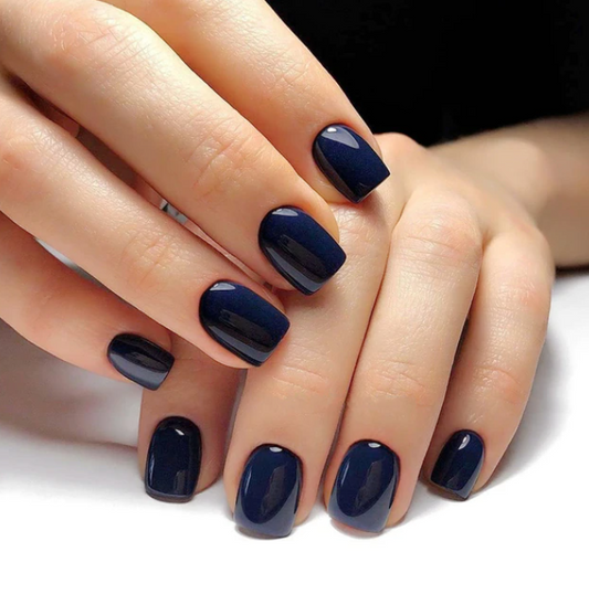 Deep Navy Classic Press On Nails