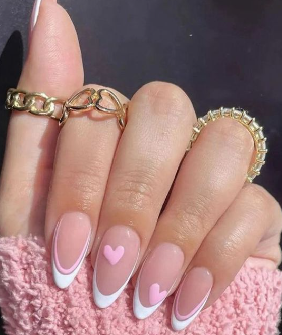 Pink Sweetheart Press On Nails